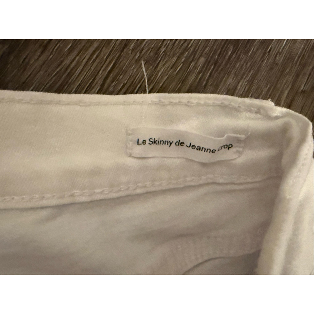 FRAME Women’s Le Skinny de Jeanne Crop Jeans Size 28 White - Picture 7 of 10